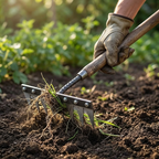 Weed Rake Carbon Steel with Pointed Tines