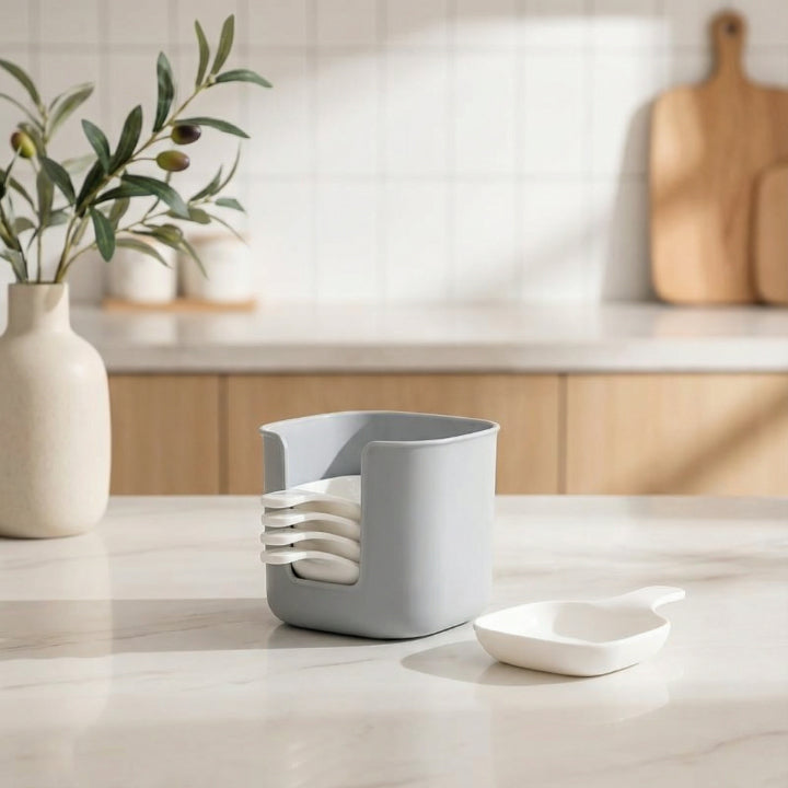 Dipschalen mit Halter (Set mit 6 Stück)
