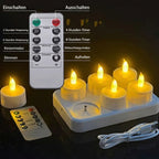 Wiederaufladbare LED-Teelichter