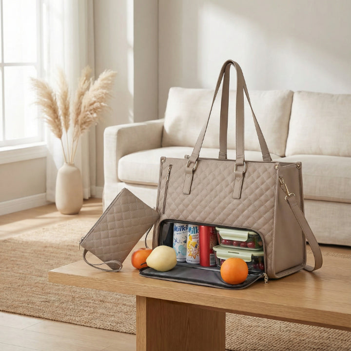 Isolierte Lunch-Tasche -  Beige Mivoza Deutschland