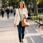 Soft Leather Hobo Bag with Multiple Compartments