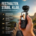 1080P Pocket Camera with Foldable Display and Touchscreen