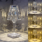LED Kristall Tischlampe -   Mivoza Deutschland