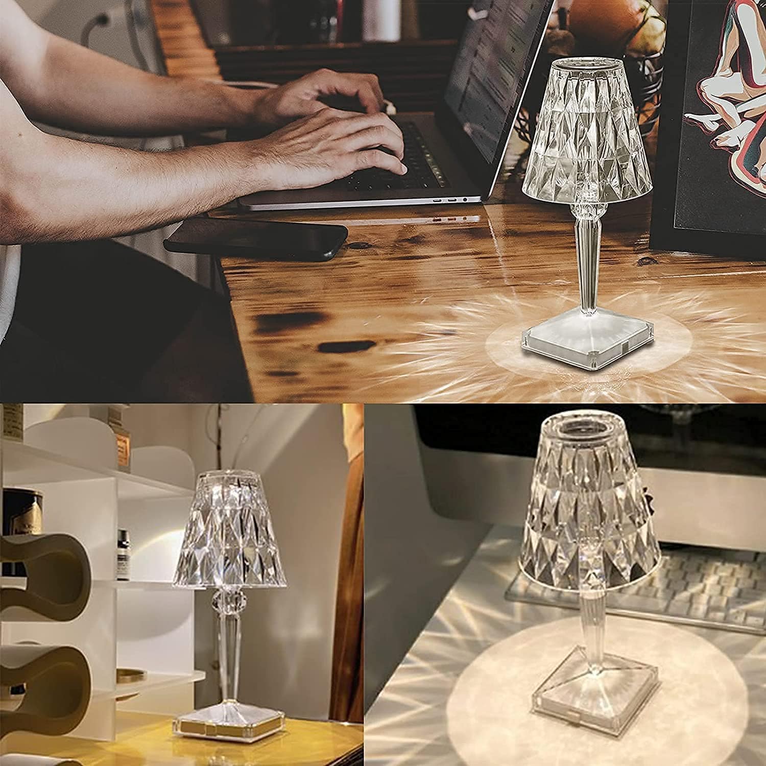 LED Kristall Tischlampe -   Mivoza Deutschland