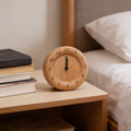 Beech Wood Alarm Clock — Silent Movement, Gentle Alarm, Minimalist Design