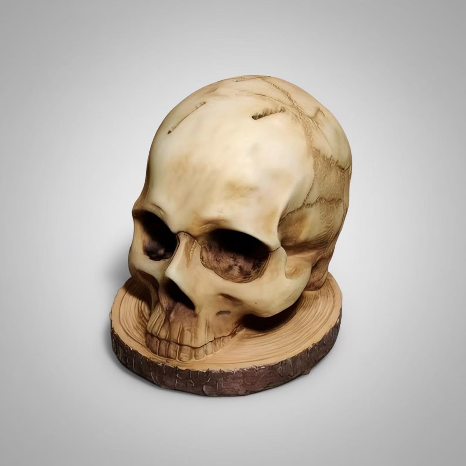 Totenkopf Messerhalter Gotik-Design für 7 Messer