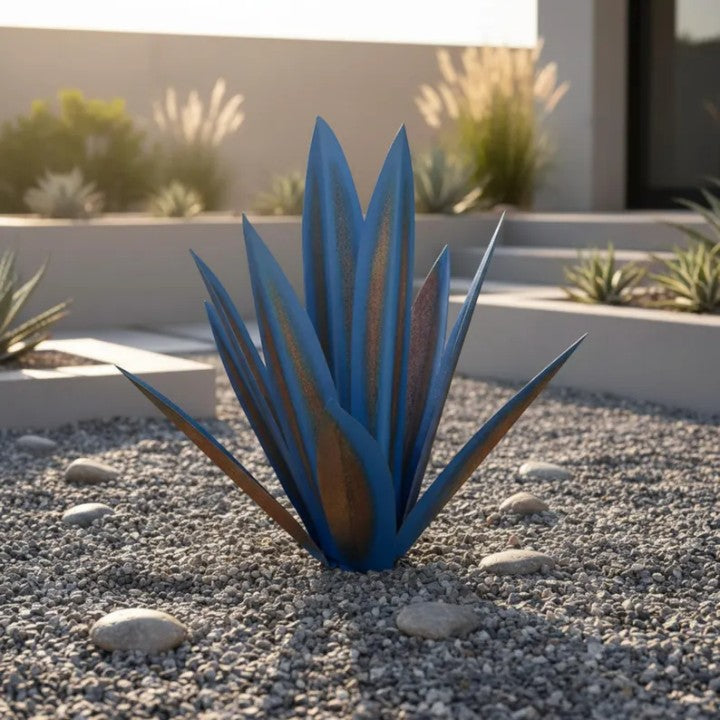 Metall-Agave Gartenfigur – Dekorative Skulptur für Garten & Terrasse