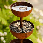 3-stage metal rain catcher for garden