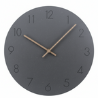 Wanduhr Skandinavisch mit Walnusszeiger