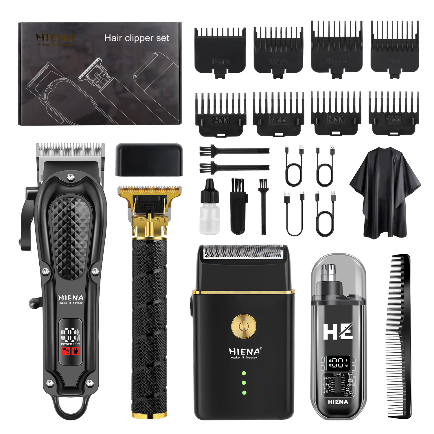 Professional Trimmer Set with LED Display