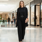 3-piece lounge set for women with cardigan, top, and pants