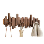 Wandgarderobe Holz mit Haken