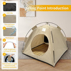 Foldable Pet Tent – Quiet Retreat for Cats & Small Dogs
