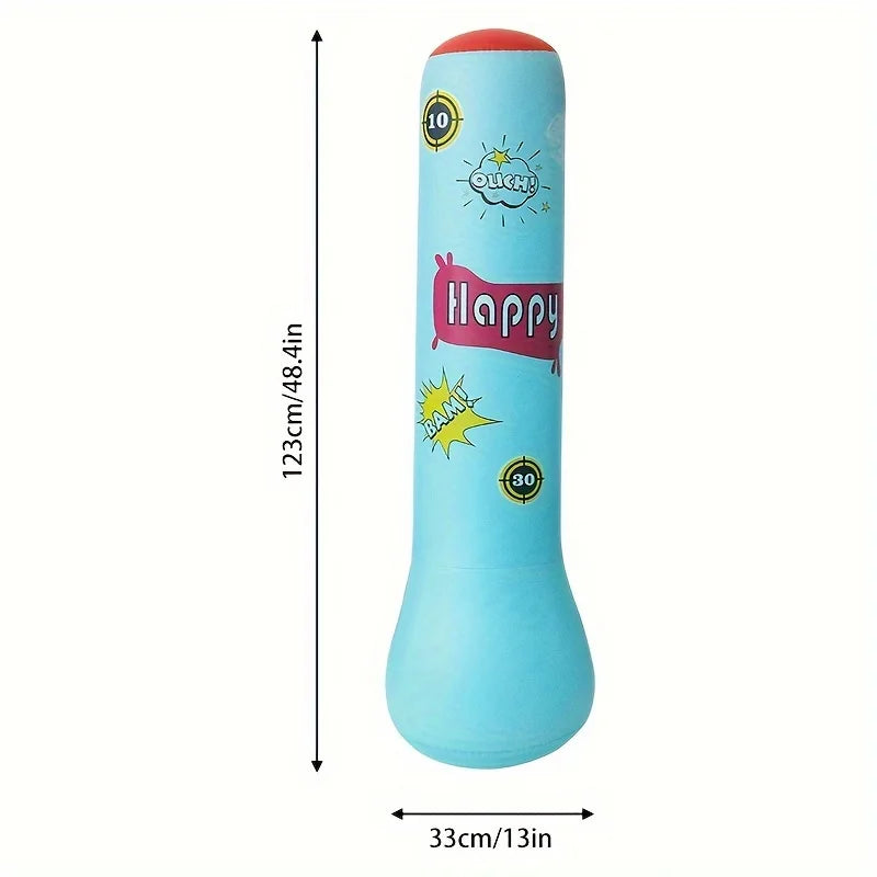 Inflatable Kids' Punching Bag with Gloves – Safe Training