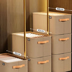 Foldable Fabric Storage Box with Handles