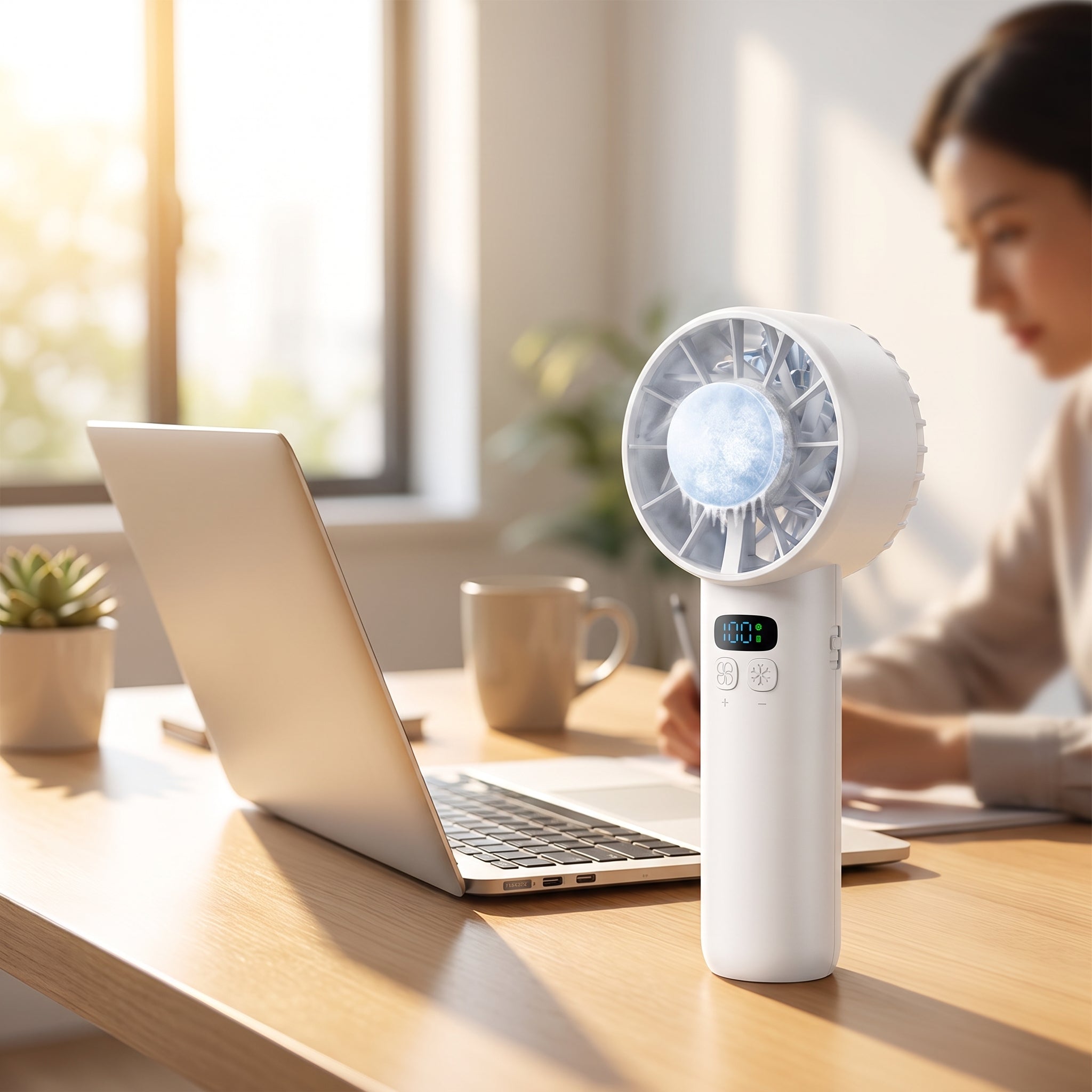 Handventilator mit 100 Windgeschwindigkeiten – USB wiederaufladbar