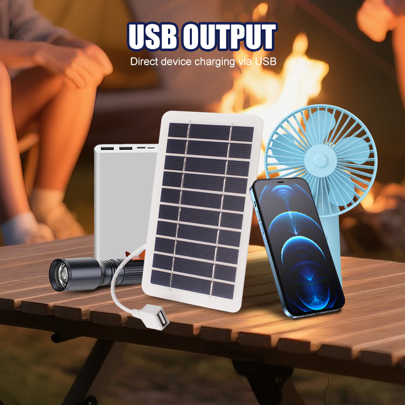 Solar-Panel 2W 5V flexibel für Camping und Notfall-Ladung