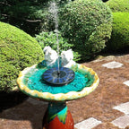 Solar floating fountain for garden pond