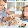 Wood Memory Game with Color Pegs & Dice – From 3 Years Old