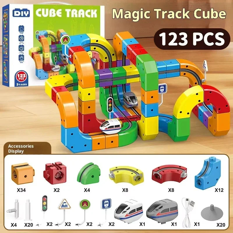 Magnetische Kugelbahn zum Bauen mit Schwerkraft-Effekt