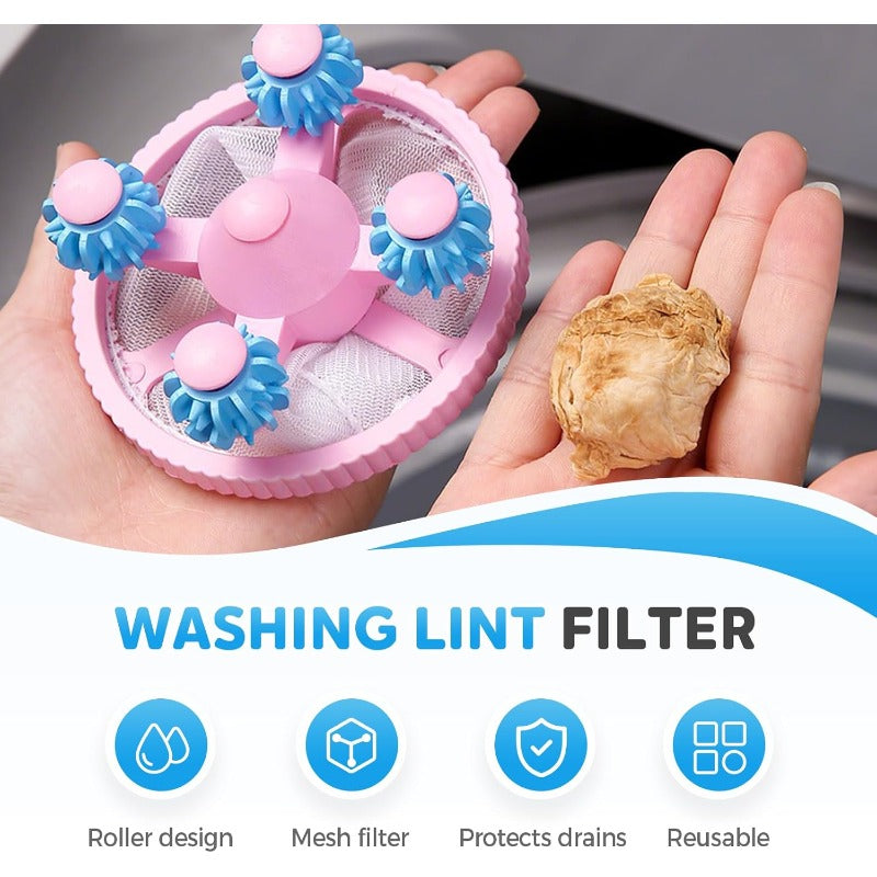 Lint filter for washing machine – Catches hair and lint