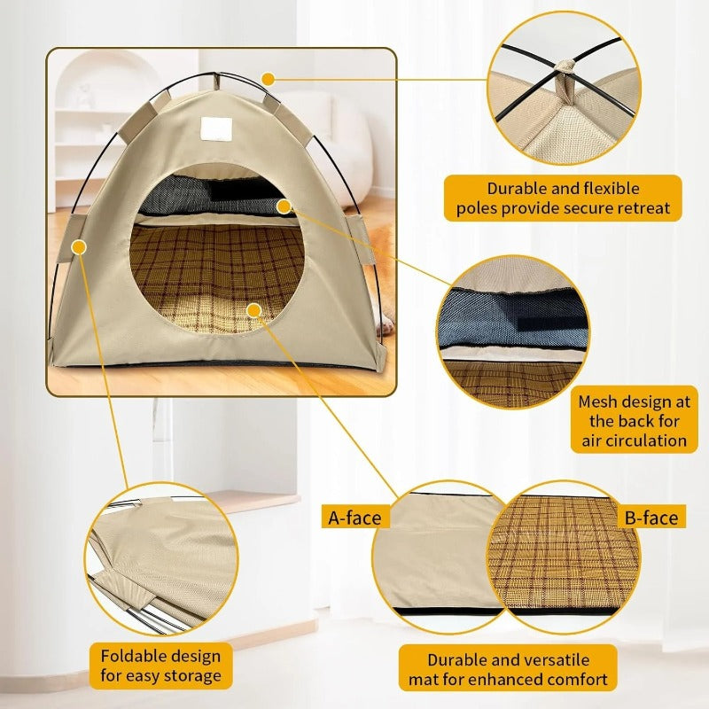 Foldable Pet Tent – Quiet Retreat for Cats & Small Dogs