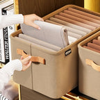 Foldable Fabric Storage Box with Handles