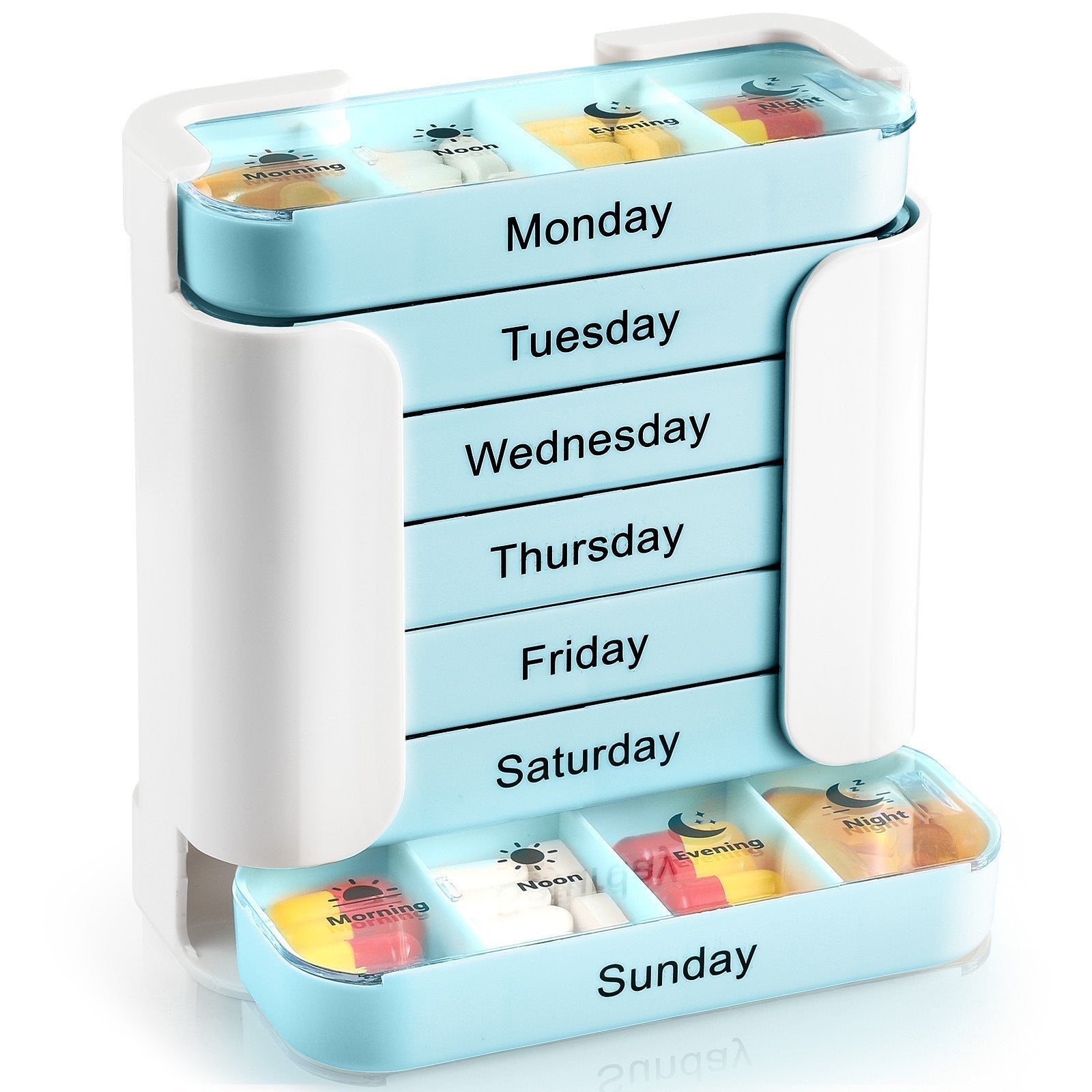 7-Day Pill Organizer with Weekday Labels