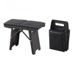 Folding metal stool for camping and outdoor use