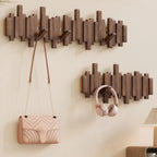 Wandgarderobe Holz mit Haken