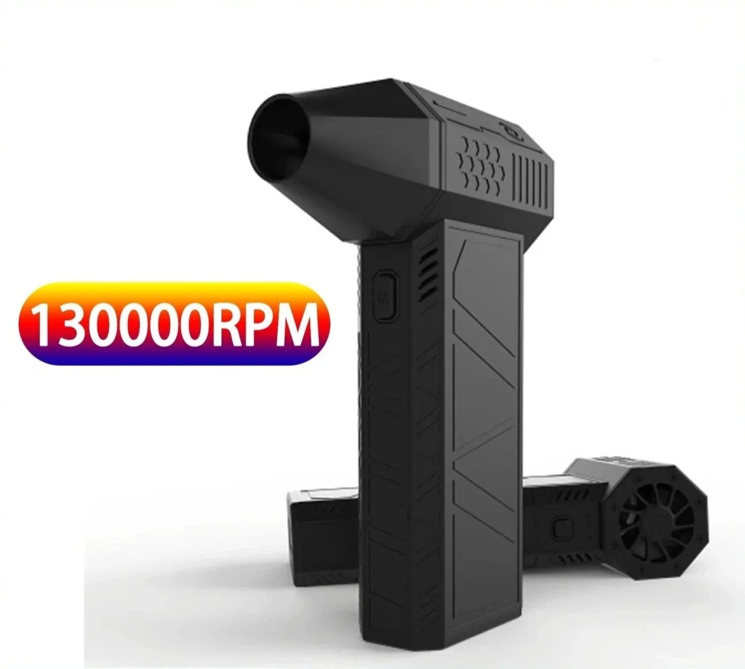 Cordless air duster gun with stepless speed control