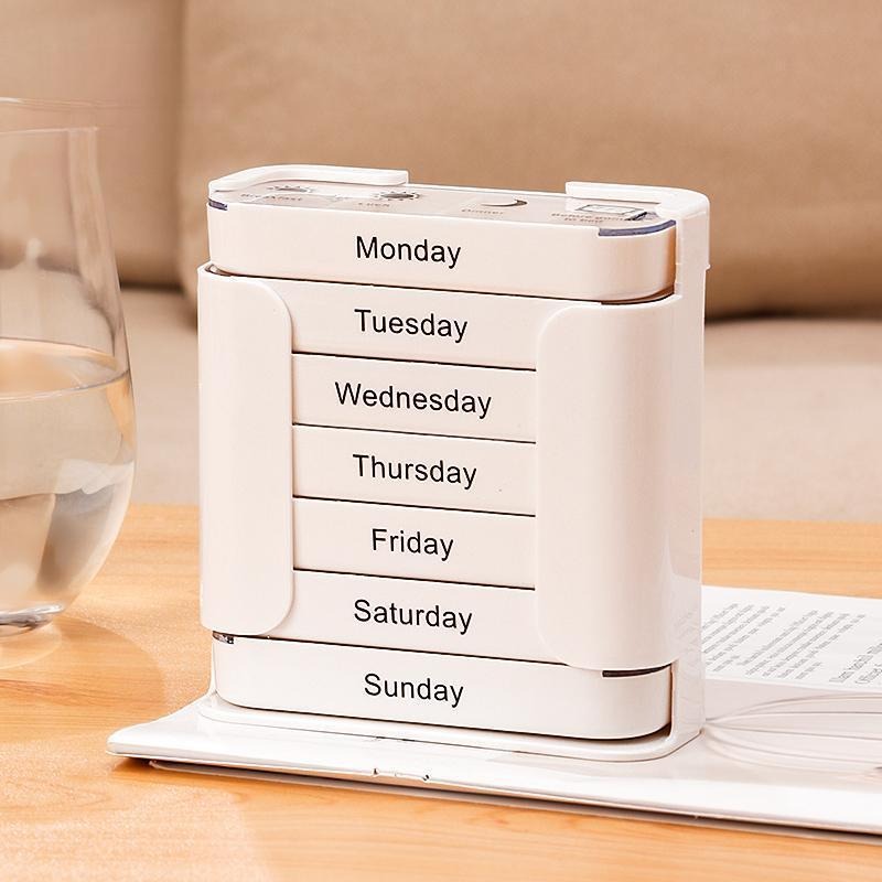7-Day Pill Organizer with Weekday Labels