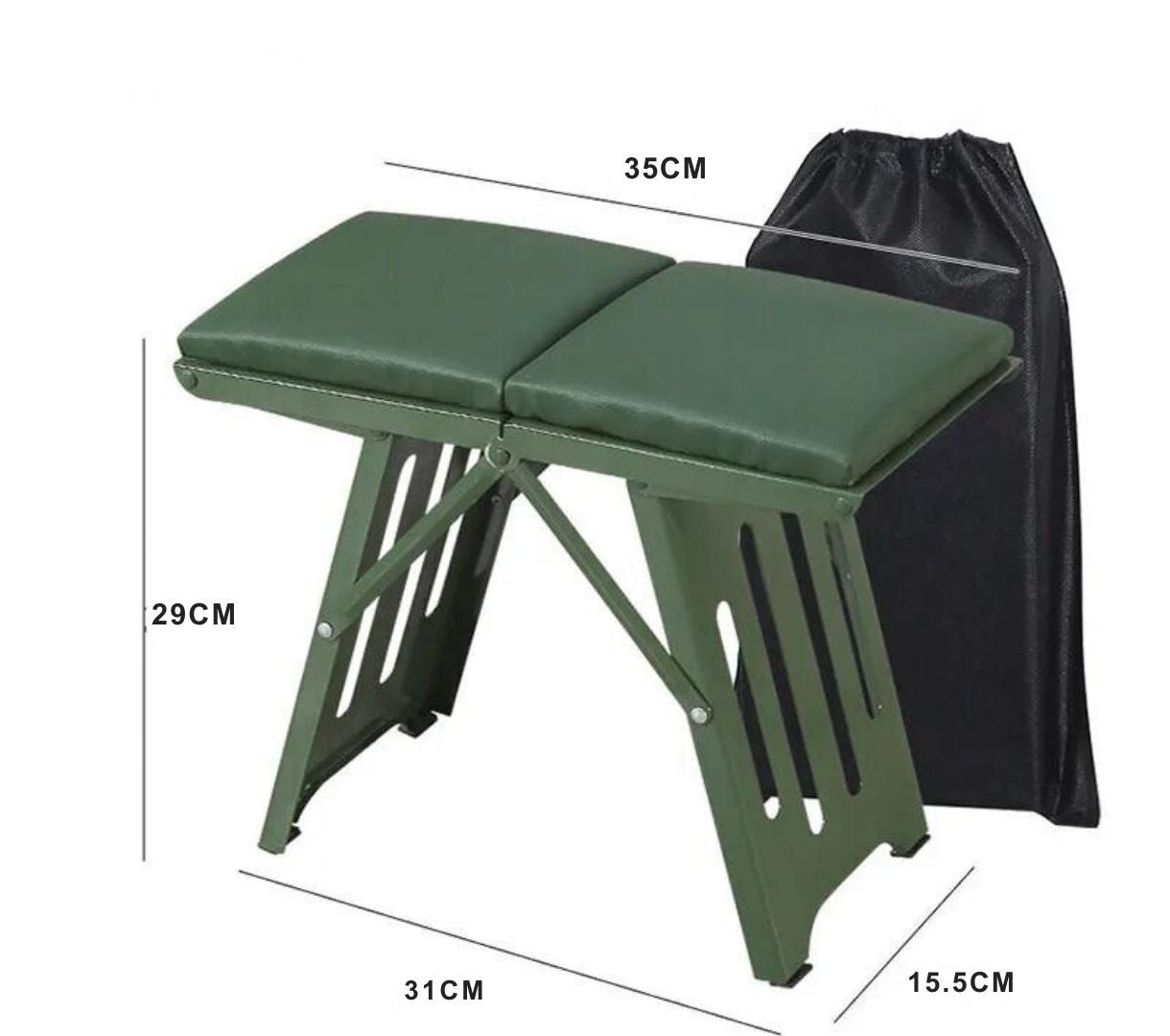 Klapphocker Outdoor faltbar mit Kissen