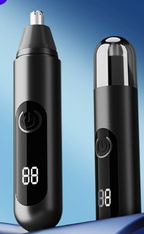 Electric Nose and Ear Hair Trimmer with LED Display