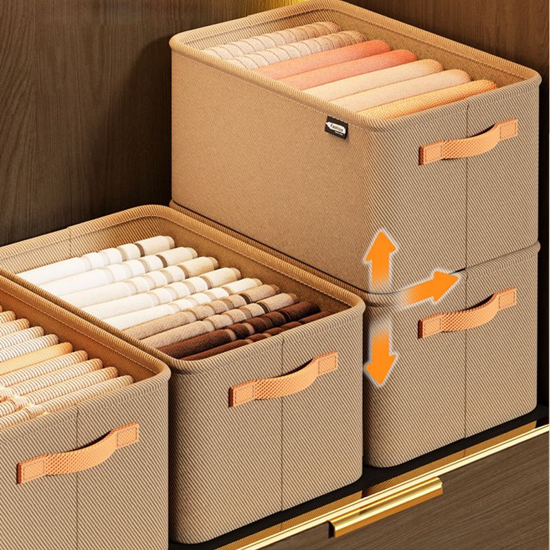 Foldable Fabric Storage Box with Handles