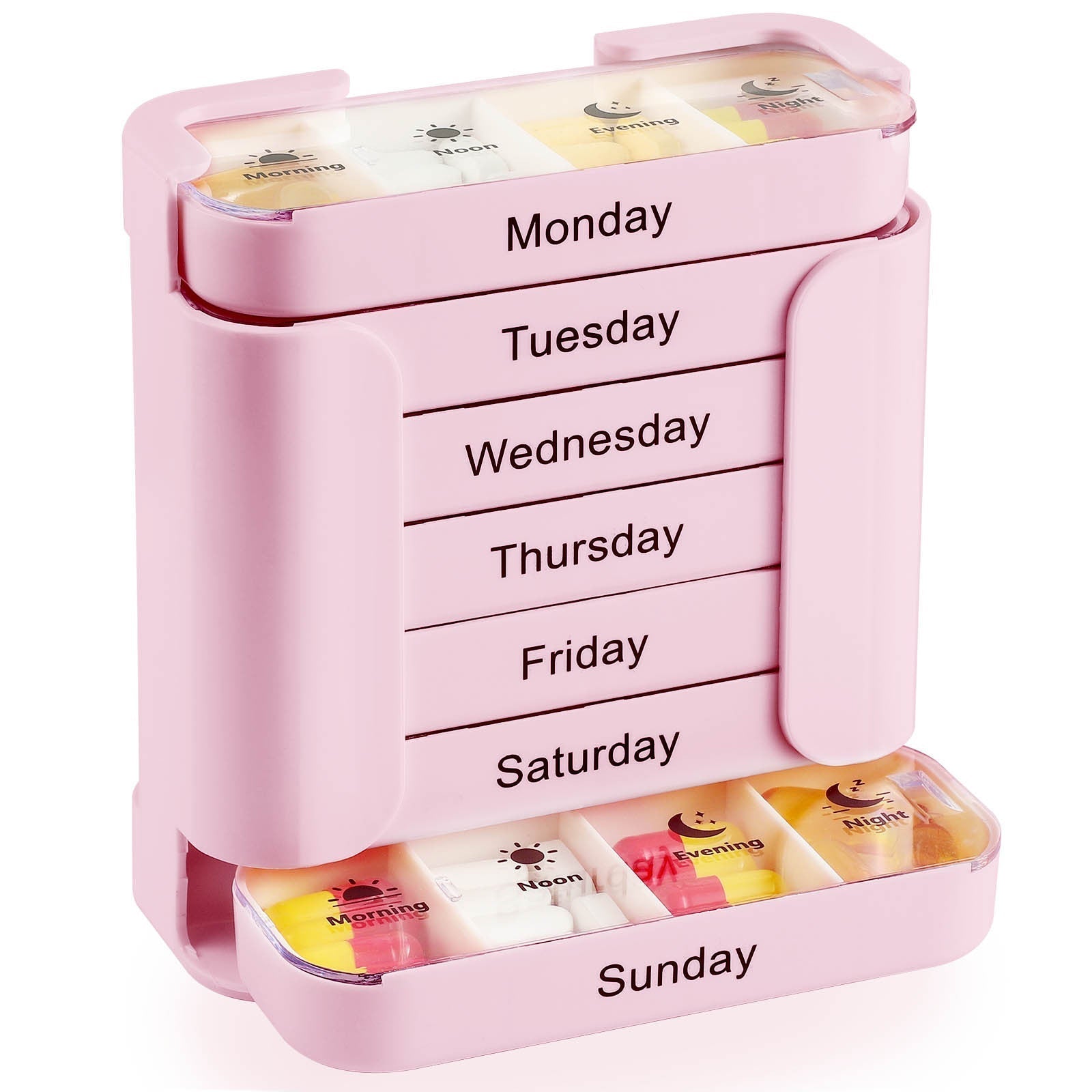 7-Day Pill Organizer with Weekday Labels