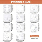 Quilt-Schablonen Set 12-teilig transparent – Nähzubehör Acryl