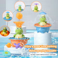 Crocodile Bath Toy with LED Light and Water Fountain