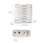 7-Day Pill Organizer with Weekday Labels