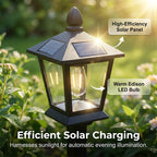 Solar plant light with integrated flower pot – warm white light