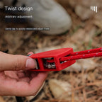 Adjustable Tent Guy Ropes with Roller Buckle – Set of 4