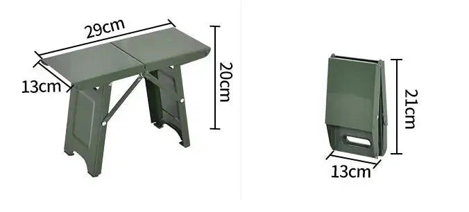 Folding metal stool for camping and outdoor use