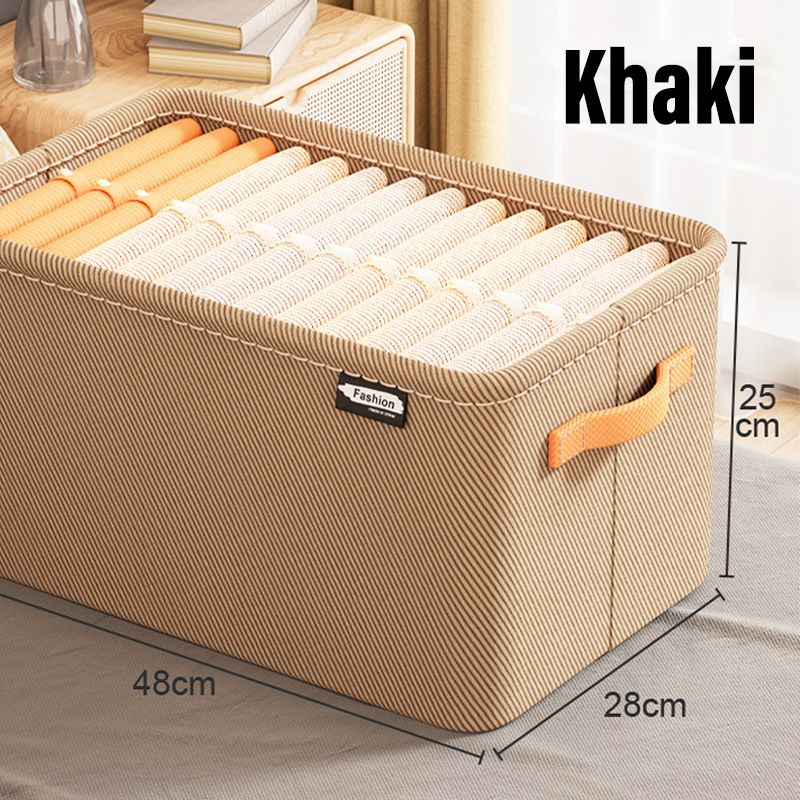 Foldable Fabric Storage Box with Handles