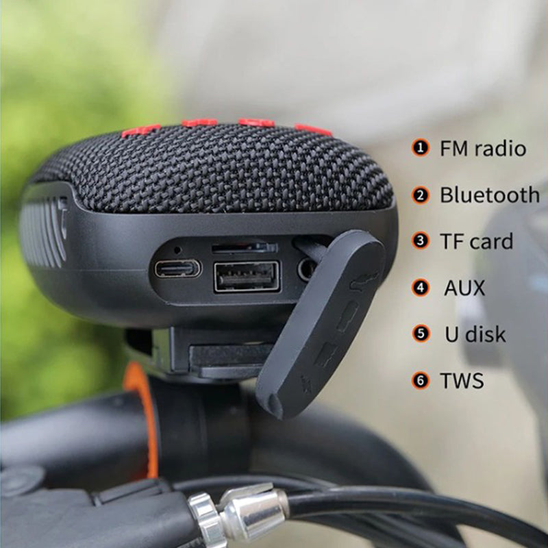 Bluetooth bike speaker with handlebar mount – Clear sound, hands-free calling