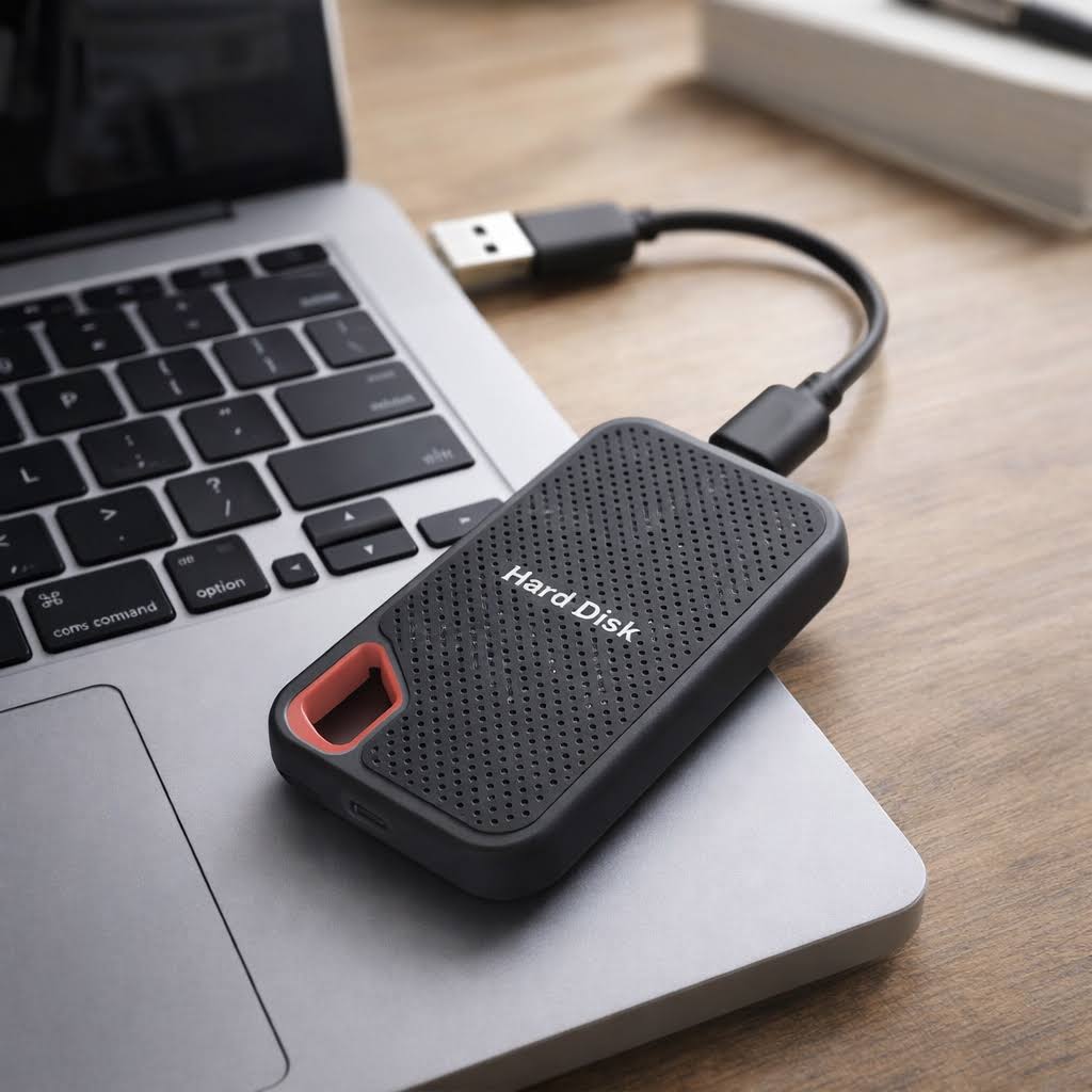 Portables Externes SSD-Laufwerk mit USB-Typ-C