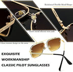 Retro Oversized Sunglasses with UV400 Protection