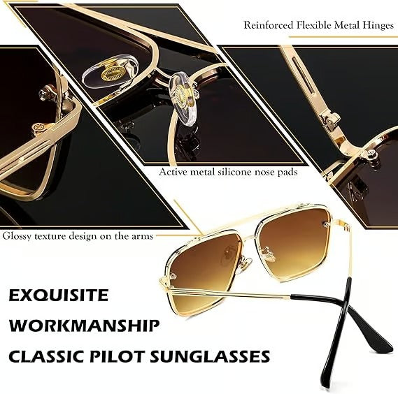 Sonnenbrille Retro Oversized mit UV400-Schutz