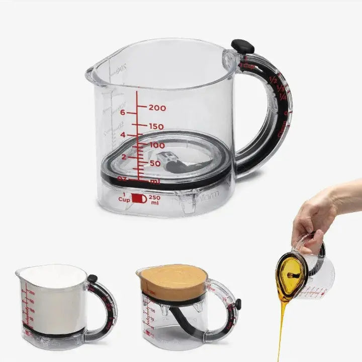 Messbecher 250 ml – Transparenter Messbecher mit Skala