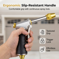 High-pressure cleaner gun with adjustable spray head