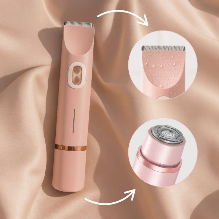 Electric 2-in-1 Women's Shaver with Precision Attachment